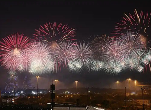 蒙自市焰火晚会